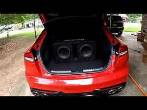 2023 Kia Stinger Amp and Sub installation