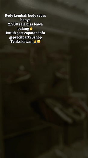 Redy lokasi di titik pojok kiri sidoarjo harga net 🙏 #ninjasidoarjo #ninjass #bodyninjass