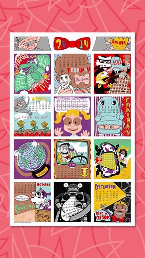 30K views · 423 reactions | Secret Word is: Calendar!! https://shop.peewee.com/products/playhouse-pals-2024-calendar | Pee-wee Herman | Facebook