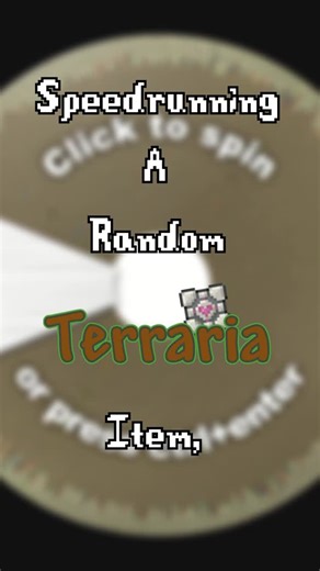 Trian on Instagram: "Speedrunning A Random Terraria Item Part A-Z! #challenge #fyp #terraria #longervideos #speedrun"