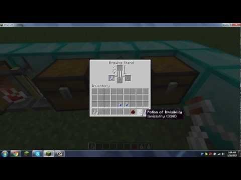Minecraft- How to make an Invisibility Potion 8 min [Tutorial] [Gameplay]