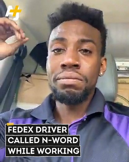 This FedEx driver was moving boxes when a man drove up, spat on him and called him a racial slur. | AJ
