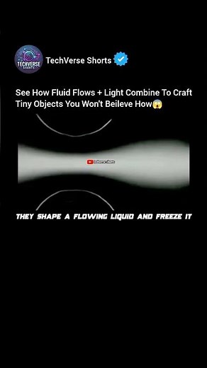 Tiny Objects Made From Light + Flow 😱 |#shorts#engineering