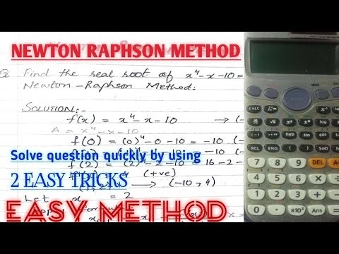Newton Raphson Method by Using Calculator|| 2 Shortcut Tricks