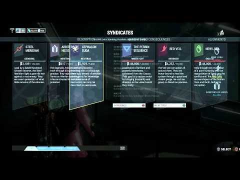 Warframe- How to get positive standing with 4 Syndicates