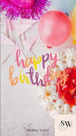 Happy Birthday GIF| #hbd #birthday WhatsApp Status| @ Silky Wave