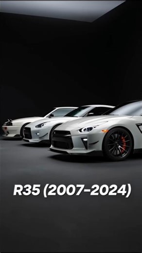 Nissan GTR Evolution (1989 → 2024) 🔥 #shortvideo #automobile #sportcar #carevolution #nissan