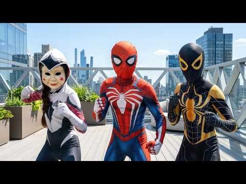 Spider-Man VS CRAZY SQUID GAME: SELAMATKAN WHITE SPIDER!