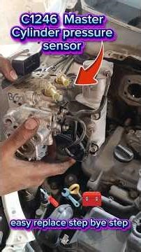 C1246 Master cylinder pressure sensor #carrepair #mastercylinder #abuzarauto