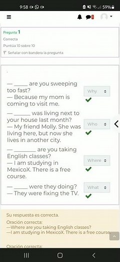 Módulo 7. Practice exercise. Wh questions