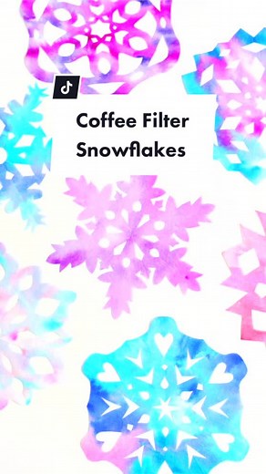 Crafting Coffee Filter Snowflakes for Winter Fun