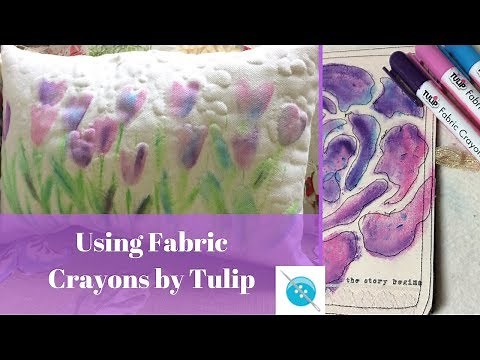 Using Fabric Crayons by Tulip