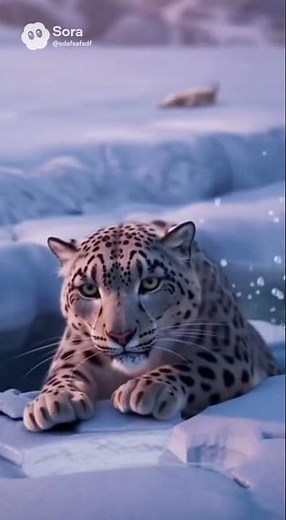 Epic Snow Leopard Hunt Fails Spectacularly | Icy Plunge Caught on Camera #SnowLeopard