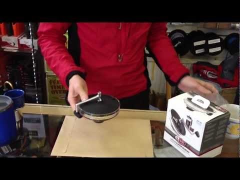 Grinding coffee with the GSI Outdoors Java Grinder