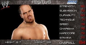 Festus | WWE SmackDown vs. Raw 2009 Roster