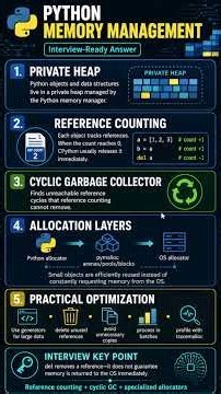 Python Interview Question for Data Engineers | How Python Manages Memory |