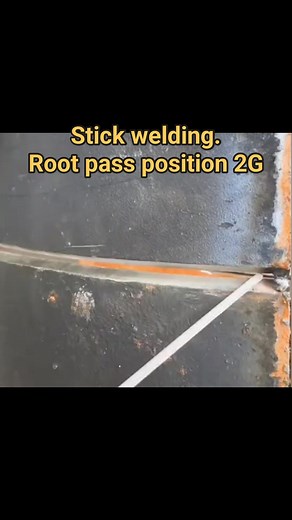Stick welding. Root pass position 2G #myfollowers #ironmetal #weld #welder #welding #higlights #foryoupage #viral #video #reelslife | Welder Pesong