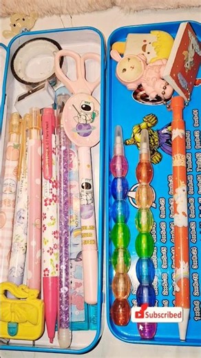 Filling My PencilBox🦋✨️||with Cute Stationery✨💕ASMR#asmr #cutestationery #pencilcase #asmrsound #diy