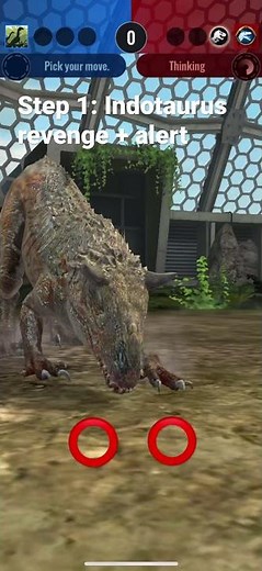 Indotaurus battle showcase - MAXIMUM DAMAGE Jurassic World Alive gameplay