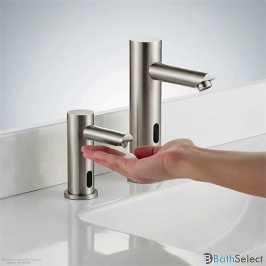 BathSelect SoloCaelvix™ Collection Brushed Nickel Soap Dispenser