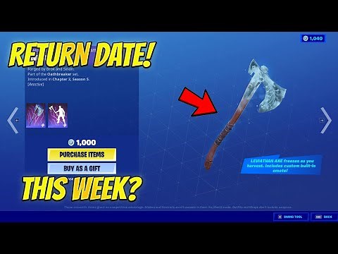 Leviathan Axe Return Release Date In Fortnite Item Shop! (When Will Leviathan Pickaxe Come Back)