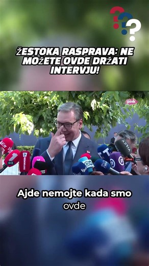 Nepredviđena situacija tokom intervjua sa predsednikom!