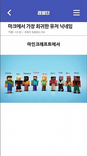 The rarest user nickname in Mark