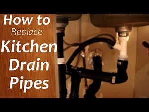 How to replace Kitchen Sink Plumbing (Drain Pipes)