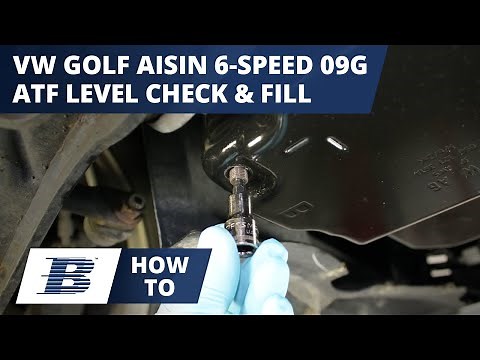 How To Check and Fill VW Golf Transmission Fluid aka VW Golf ATF Level Aisin 6 Speed 09G