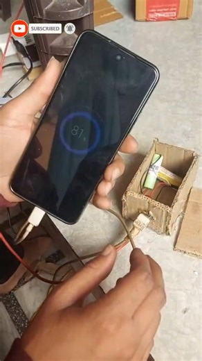 Emergency Mini Powerbank at Home | Lithium Battery DIY #diyprojects #shorts #diypowerbank #viraldiy