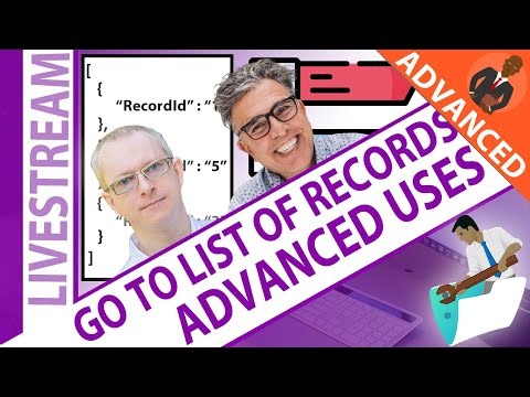 Advanced uses of Go to List of Records with HOnza and Vince