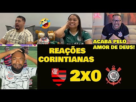REAÇÕES DOS CORINTIANOS IMPOSSÍVEL NÃO RIR! FLAMENGO 2x0 CORINTHIANS.