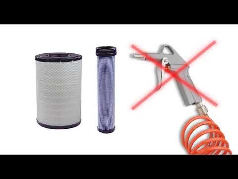 Donaldson air filter with do´s and don´ts