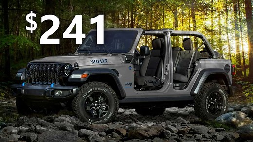 You Can Lease A Jeep Wrangler 4xe For Under $300 A Month