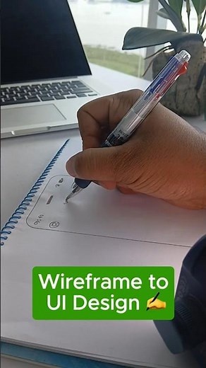How to Create Wireframe to UI Design in Figma #shortvideo