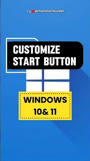 How to Customise Start Button in Windows PC 🖥️