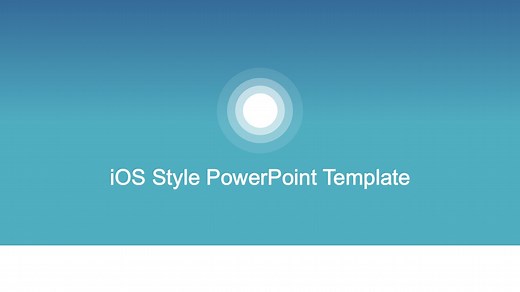 iOS Style PowerPoint Background Template - SlideModel