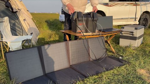 Smart Battery Box Power Center with USB and DC Ports, Group 24-27 Battery Box for RV, Trailer, Boat, Lifepo4, Lithium