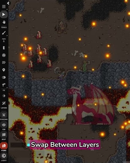 If your players can’t see a token you know is there, it’s a layer issue. Let's fix that! Welcome back to Roll20 101 🎲 Each week, we're sharing one easy tip (and a pro version of that tip) to help you run awesome online games. 💡 Tip #5: Use keyboard shortcuts to master layers 🧱 Layers control what everyone at the table can see and interact with. • Map → backgrounds only • Token → things players can click and move • GM → hidden prep & surprises ✨ Subscribers also have: • Lighting → walls & ligh