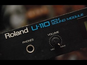 Roland U-110 ROM Demo Songs & SN-U110-10 Rock Drums PCM Card