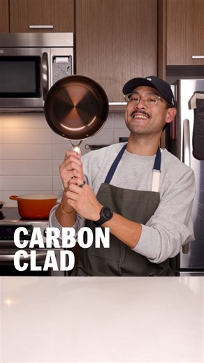 Michael Tchao on Instagram: "PERFECT EGG PAN??🍳 I’ve been on the hunt for the perfect egg pan, and so I reached out to @stratacookware and asked if I could test out one of their pans. They #gifted me an 8” pan, which is the ideal size I like for 3 large eggs. Lots of features I liked: ✅ lightweight - I like to slide my eggs off the pan on to the plate. Cast iron is far too heavy for this ✅ aluminum core - this heats up much faster that straight carbon steel. Faster and more consistent ✅ non-sti