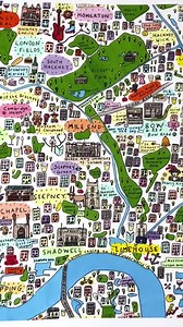 Illustrated Map of East London, Famous London Streets, London Landmarks, Famous London Places, London Artwork, East London Prints, East Art - Etsy UK