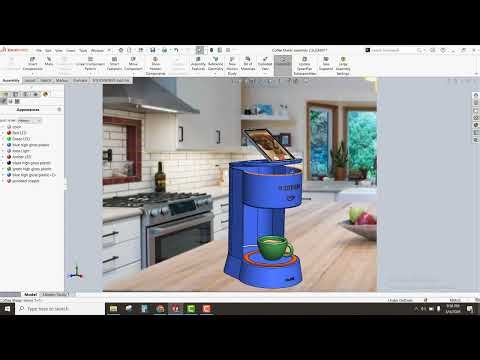 SolidWorks 2025 - Setting Up a Background Image and Exporting to Visualize