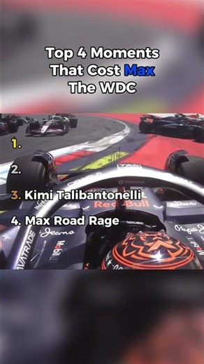 Moments That Cost Max The Championship...