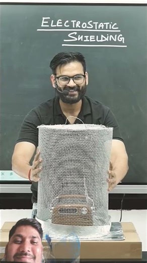 faraday's cage ll electrostatic shielding based Physics experiment #like_share_subscribe