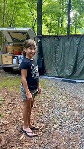 Our most popular piece of gear? The awning room! This waterproof add-on gives you an extra 52 sq. ft. of covered space, and it’s incredibly versatile. Use it as a: Guest room Family camping add-on Changing room Bathroom Shelter during rain Bug-free zone We like to set ours up “backwards” — with the small door facing the teardrop. That way, the screen door fully encloses the space but still gives you a view inside. We don’t use it on every trip, but we’re always glad we brought it along. It’s one