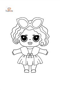Dibujo de Leading Baby de LOL Surprise para colorear - en Línea