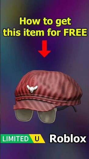 FREE UGC LIMITED - HOW TO GET UGC Red Cadet Cap With Shades #roblox #freeugc #ugc