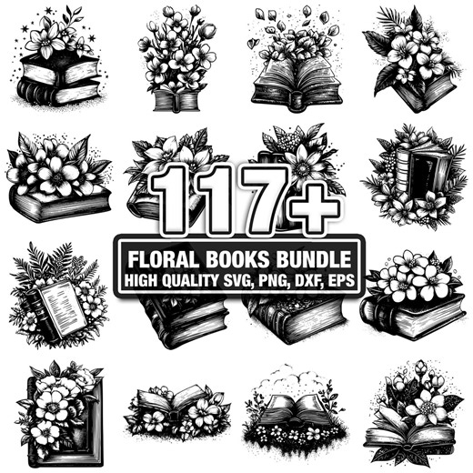 117  Floral Border SVG Bundle,instant Digital Download Png, Dxf, Eps, Svg, Cricut Cut Files, Silhouette, Commercial Use, Digital Clipart - Etsy