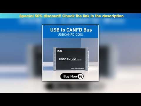 Limited ZLG CANFD Adapter Analysis of Vehicle DBC UDS CANopen J1939 LIN Bus Protocol USB to CANFD B